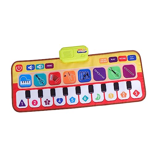 BESTonZON 1stk Klavier Teppich Tanzmatte Für Klavier Bildungsspielzeug Elektrische Musikmatte Keyboard-musikmatte Kinderspielzeug Musikalisches Mattenspielzeug Klaviermatte Stoff von BESTonZON