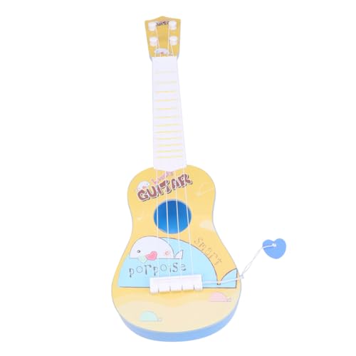 BESTonZON 1stk Musikinstrument Spielzeug Kinder Gitarreninstrument Spielzeug Mini-Gitarre Musikspielzeug Minigitarre Musikspielzeug Für Kindergitarre Musikspielzeuggitarre Yellow von BESTonZON