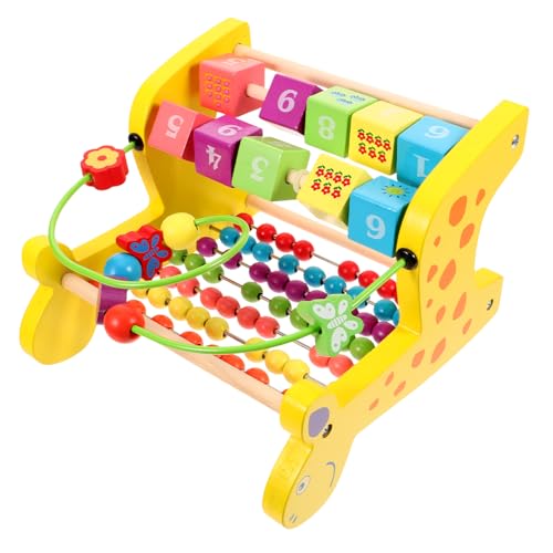 BESTonZON 1stk Perlenrechner Montessori Zählen Spielzeug Klassisch Babyspielzeug Kleinkindspielzeug Kinderspielzeug Lernspielzeug Zum Zählen Zählwerkzeug Für Kinder Spielzeug Berechnen Holz von BESTonZON