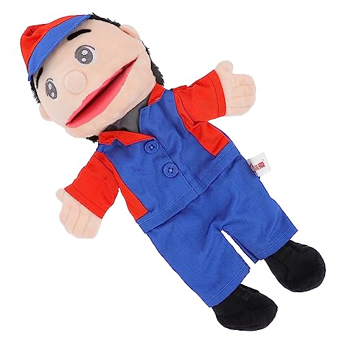 BESTonZON 1stk Professioneller Arbeiter Handpuppe Interaktives Für Kinderhandspielzeug Handpuppe Handpuppen Cartoon-handpuppe Colorful Plüschpuppe von BESTonZON