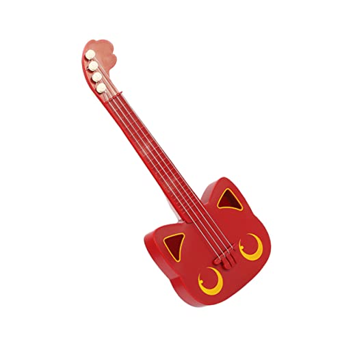 BESTonZON 1stk Simulations-Ukulele Kinderspielzeuggitarre Spielzeug Für Kinder Starter-Ukulele Mini-Ukulele Kinderinstrument Ukulele Für Anfänger Kleine Gitarre Für Kinder Rot Plastik von BESTonZON