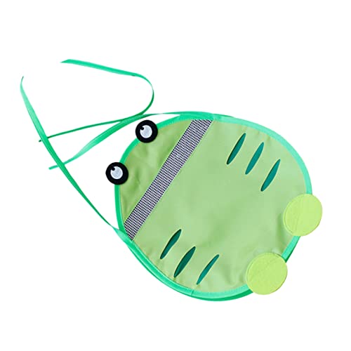 BESTonZON 1stk Strandtasche Reisetasche Spielzeugfrosch Spielzeugtaschen Aus Mesh wasserdichte Strandtaschen Tasche Zum Sammeln Von Muscheln Mesh-strandtaschen Green Hochwertiges Oxford-Tuch von BESTonZON