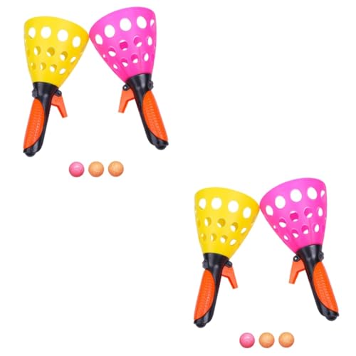 BESTonZON 2 Bälle starten und fangen Wurfspiel Spielzeug für Kinder Kidcraft-Spielset Spielset für Kinder draußen Kinderspielzeug und Catch Launcher Startprogramm von BESTonZON