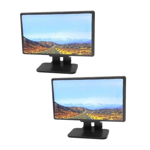 BESTonZON 2 Maßstab Realistische Puppenhaus-Fernseher aus Robustem Kunststoff Deko für Wohnzimmer-miniaturmöbel und Sammlerstücke BESTonZON 2 Maßstab Realistische Puppenhaus-Fernseher aus Robustem Kunststoff Deko für Wohnzimmer-miniaturmöbel und Sammlerstücke von BESTonZON