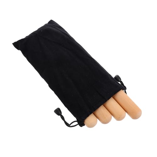 BESTonZON 2 Paare Holz Lummi Sticks Percussion Instrument mit Aufbewahrungstasche Natürliche Klangstäbe aus Hochwertigem Holz Rhythmusförderndes Musikspielzeug für Langlebig und Tragbar BESTonZON 2 Paare Holz Lummi Sticks Percussion Instrument mit Aufbewahrungstasche Natürliche Klangstäbe aus Hochwertigem Holz Rhythmusförderndes Musikspielzeug für Langlebig und Tragbar von BESTonZON