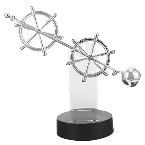 BESTonZON 2 STK Ewiges Planetarium The mechanik abmechanik kreative Dekoration schenken Spielset Perpetuum Mobile bastelset Spielzeug Perpetuum-Motion-Dekor Desktop-Schmuck Plastik Silver von BESTonZON