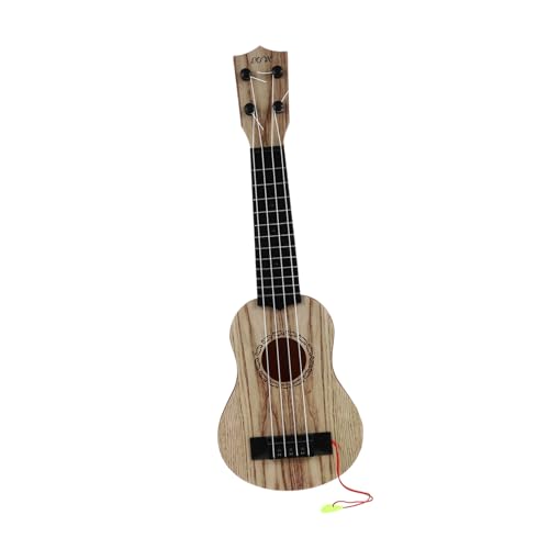 BESTonZON 2 STK Gitarrenspielzeug Für Kinder Starter-Ukulele Musikinstrument Für Kinder Mädchen Spielzeug Musikspielzeug Für Babys Anfänger Ukulele Weiß Hölzerne Gitarre Mini Plastik von BESTonZON