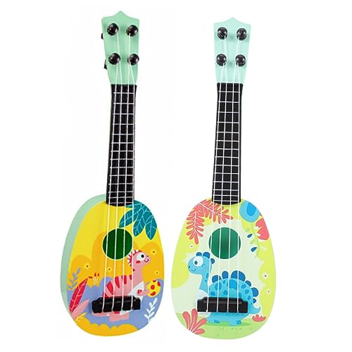 BESTonZON Musikinstrument-Spielzeug für Anfänger 2 Stück Jungen und Mädchen Gitarre Komfortables Kunststoffmaterial von BESTonZON