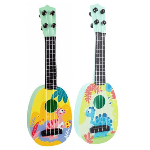 BESTonZON 2 STK Mini Gitarre pädagogisches musikspielzeug Musikalisches für für Lerninstrumente Gitarrenmodell aus Kunststoff Abs von BESTonZON