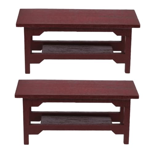 BESTonZON 2 STÜCK Teiliges Mini Haus Möbelset Kreative Holz Schreibtisch Deko für Miniaturhäuser DIY Möbel Accessoires für Schreibtisch und Bücherregal BESTonZON 2 STÜCK Teiliges Mini Haus Möbelset Kreative Holz Schreibtisch Deko für Miniaturhäuser DIY Möbel Accessoires für Schreibtisch und Bücherregal von BESTonZON