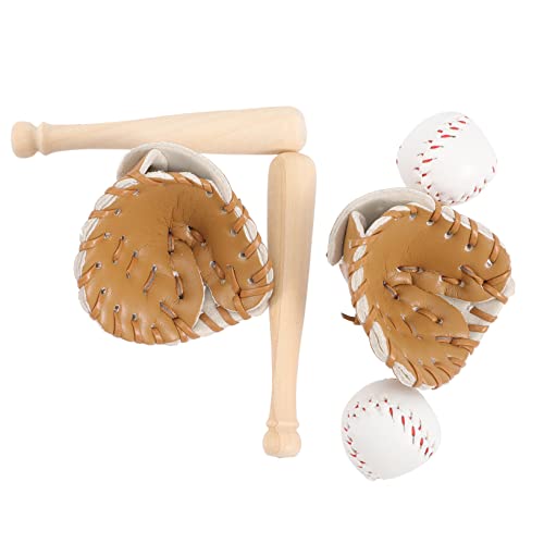 BESTonZON 2 Sätze Baseball-Softball-Set Minispielzeug für Mädchen winziger Baseballhandschuh Kinderspielzeug Spielzeug für Kinder fäustel babyspielzeug Baseball-Dekorationen DIY-Versorgung von BESTonZON