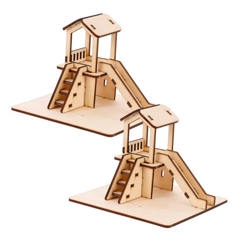 BESTonZON 2 Sätze DIY Holzrutsche Modellbausatz Lernspielzeug Selbstmontage Puzzle Kreatives Bauspielzeug für Jungen Mädchen Vorstellungskraft und Geschicklichkeit BESTonZON 2 Sätze DIY Holzrutsche Modellbausatz Lernspielzeug Selbstmontage Puzzle Kreatives Bauspielzeug für Jungen Mädchen Vorstellungskraft und Geschicklichkeit von BESTonZON