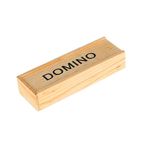 BESTonZON 2 Sätze Domino-brettspiele Domino-bausteine Domino-Spielzeug Holzbausteine Bambus von BESTonZON