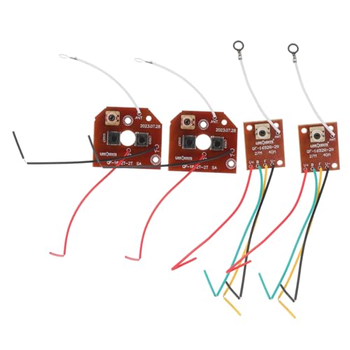 BESTonZON 2 Sätze Fernbedienungsmodul Modul Für Wissenschaftliche Experimente Empfängerplatine Mit Antenne Rc Fahrzeug Spielzeug DIY Ferngesteuertes Automodul Sender Für Rc Auto Kupfer von BESTonZON