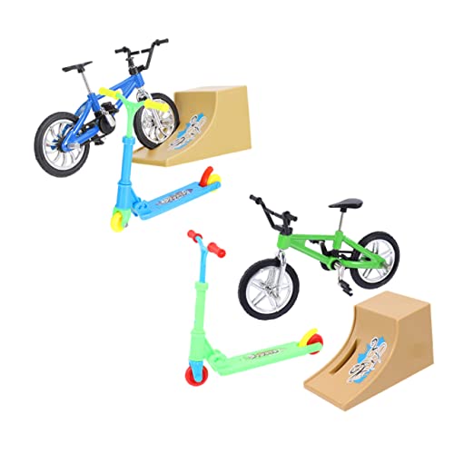 BESTonZON 2 Sätze Fingerrad für kinderspielzeug Delicate Toy fingerskateboard pädagogisches Fingerfahrradspielzeug Mini-Fingerspielzeug -Kit Plastik von BESTonZON