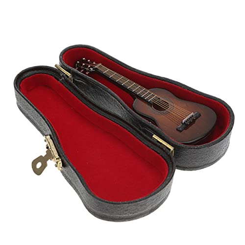 BESTonZON 2 Sätze Gitarrenmodell Mini-Gitarren-dekor Musikspielzeug Für Babys Puppenhaus-miniaturgitarre Mini-Musikinstrument Simulationsgitarrenspielzeug Spielzeughaus Dekor Kunststoff von BESTonZON