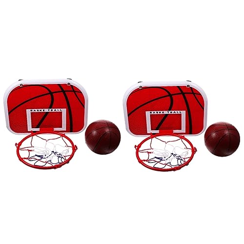 BESTonZON 2 Sätze Hängender Basketballkorb Kinderspielzeug Kinder-Basketball-Rack-kit Basketball- Mini-basketballkörbe Für Die Tür Basketballfelgen Für Kinder Mini-basketballtor von BESTonZON