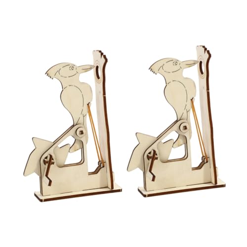 BESTonZON 2 Sätze Holzpuzzle DIY Holzspecht Modellspielzeug ohne Kleber für Hand Auge koordination Lernspielzeug Geschenk für Jungen Mädchen und Erwachsene BESTonZON 2 Sätze Holzpuzzle DIY Holzspecht Modellspielzeug ohne Kleber für Hand Auge koordination Lernspielzeug Geschenk für Jungen Mädchen und Erwachsene von BESTonZON