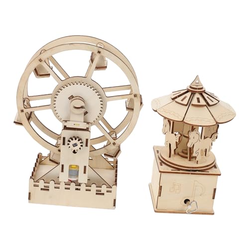 BESTonZON 2 Sätze Holzpuzzle Intelligentes Lernspielzeug aus Holz Mechanisches DIY für Ab Jahren Sicheres Glatt Poliertes Holzpuzzle für Eltern Junge Mädchen Zusammenbau BESTonZON 2 Sätze Holzpuzzle Intelligentes Lernspielzeug aus Holz Mechanisches DIY für Ab Jahren Sicheres Glatt Poliertes Holzpuzzle für Eltern Junge Mädchen Zusammenbau von BESTonZON