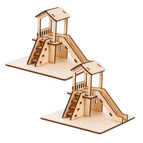BESTonZON 2 Sätze Holzrutsche DIY Bausatz Lernspielzeug für Selbstmontage Puzzle Modell Glatte Oberfläche zum Bemalen Geeignet Fördert Kreativität und Eltern Junge Mädchen interaktion BESTonZON 2 Sätze Holzrutsche DIY Bausatz Lernspielzeug für Selbstmontage Puzzle Modell Glatte Oberfläche zum Bemalen Geeignet Fördert Kreativität und Eltern Junge Mädchen interaktion von BESTonZON