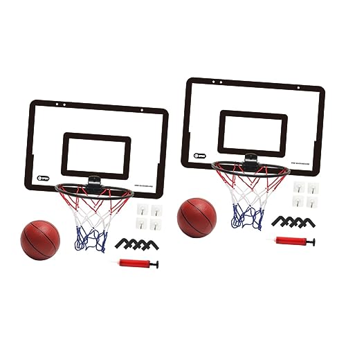 BESTonZON 2 Sätze Indoor-basketballkorb Outdoor-Spielzeug Für Babys Kinder Bevorzugen Mini-basketballball Spielsets Cartoon-basketballständer Mini-basketballkorb Für Die Tür Spielzeuge Eva von BESTonZON