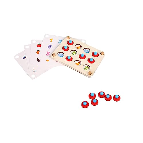 BESTonZON 2 Sätze Memory-Spiel Schach Memory-Schachspiel Montessori sensorisches Spielzeug kinderspielzeug Kinder lernspiel Lernspielzeug für Kinder pädagogisches passendes Spielzeug von BESTonZON