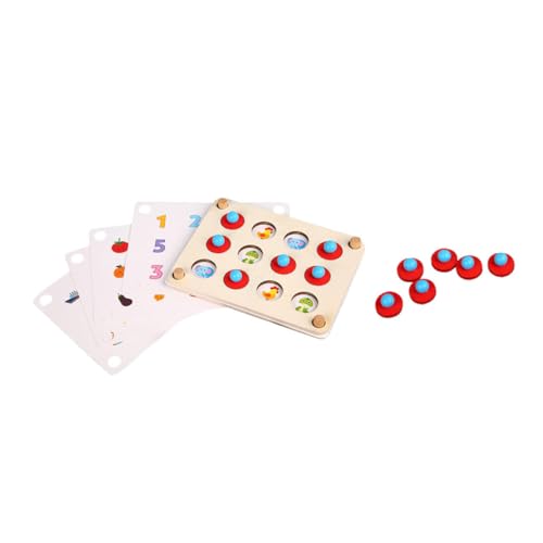 BESTonZON 2 Sätze Memory-Spiel Schach Montessori sensorisches Spielzeug Kinderspielzeug Kinder lernspiel Kinder Puzzle Eltern-Kind-Lernspielzeug Hände Gehirnspielzeug Pappelsperrholz von BESTonZON