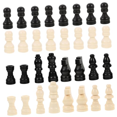 BESTonZON 2 Sätze Mini Holz Schachfiguren Ersatz Schachspiel Zubehör für Leicht Tragbar Unterschiedliche Farben zur Teamunterscheidung für Spiel Unterricht und Dekoration BESTonZON 2 Sätze Mini Holz Schachfiguren Ersatz Schachspiel Zubehör für Leicht Tragbar Unterschiedliche Farben zur Teamunterscheidung für Spiel Unterricht und Dekoration von BESTonZON