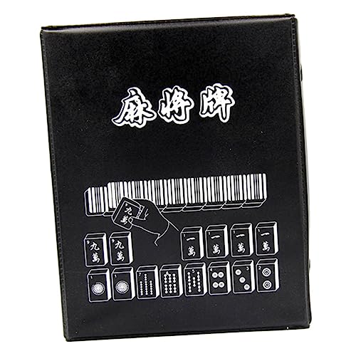 BESTonZON 2 Sätze Mini-Mahjong Majiang Desktop-reisespielzeug Chinesisches Schach Tragbarer Mini Kompaktes Reisespielzeug Desktop-Spielzeug Reise Schachbrett Chinesisches Brettspiel Melamin von BESTonZON