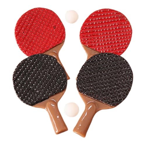 BESTonZON Puppenhaus-sportzubehör: 2 Sets Mini-Pong-schläger für Dekoration Im Maßstab 1/12 von BESTonZON