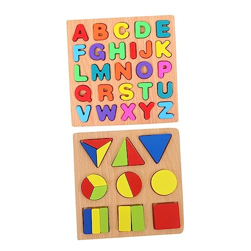 BESTonZON 2 Sätze Puzzle laubsägen für rätsel für Toys gestalten kinderknallzeug zahlenteufel Kinderzahlen holzspielsachen knobeleien für hölzern Colorful von BESTonZON