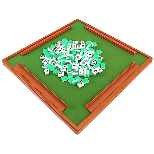 BESTonZON 2 Sätze Reise Freizeit Mahjong Spielzeug für die Reise Interessantes Mahjong-Kit Mini-Schachbrett Mini-Spielzeug Kollege famaliguy Reise kleines Mahjong-Kit Mahjong-Spielzeug Acryl von BESTonZON