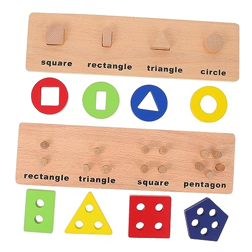 BESTonZON Lehren Jungen und Mädchen Pädagogisches Spielzeug Geometrische Formen Blöcke Spielzeug Kind Puzzle Spielzeug von BESTonZON