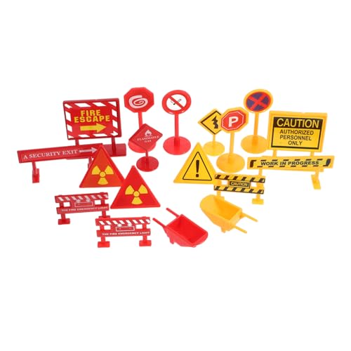BESTonZON 2 Sätze Teiliges Mini verkehrszeichen spielset für Realistische Straßen Verkehrsschilder in Gelb und Rot Robustes Lernspielzeug für Verkehrsregeln und Sandtisch Simulation BESTonZON 2 Sätze Teiliges Mini verkehrszeichen spielset für Realistische Straßen Verkehrsschilder in Gelb und Rot Robustes Lernspielzeug für Verkehrsregeln und Sandtisch Simulation von BESTonZON