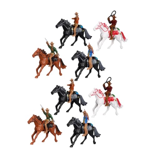 BESTonZON 2 Sätze Western-Cowboy-Modell Cowboy- Cowboy-Figur Cowboy-actionfigur Plastik von BESTonZON