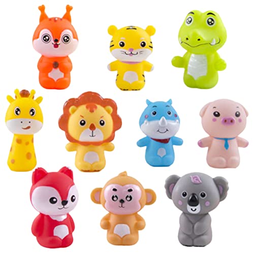 BESTonZON 2 Sets Fingerpuppen Für Tierform Handpuppen Aus Vinyl Pädagogisches Für Frühkindliche Niedliche Fingerpuppen Für Eltern Kind Spiele Zoo & Wald von BESTonZON