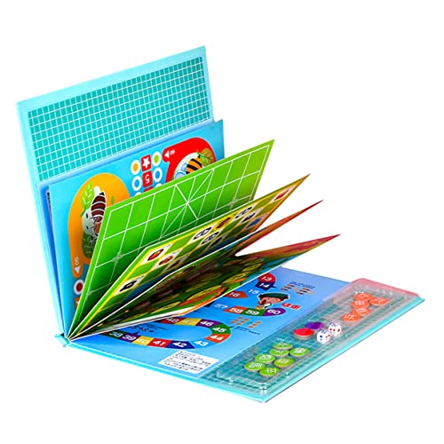 BESTonZON 2 Sets Mehrzweckbuch Fliegendes Schachspiel Kinderflugzeugspielzeug Kognitives Schachspielzeug Kinderreisespielzeug Schach Denkaufgabe Gehirnspielzeug Fliegendes Spielzeug von BESTonZON