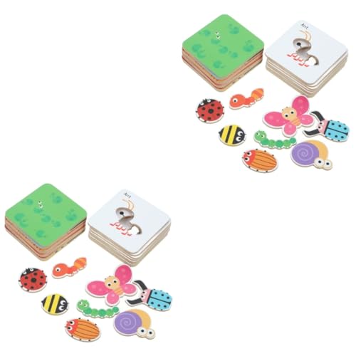 BESTonZON 2 Sets Puzzle Für Kleinkinder Papierpuzzles Passende Tierpuzzles Kinder Bildungsspielzeug Lernpuzzles Für Kleinkinder Passende Tierpuzzles Für Kinder Kinderpuzzles von BESTonZON