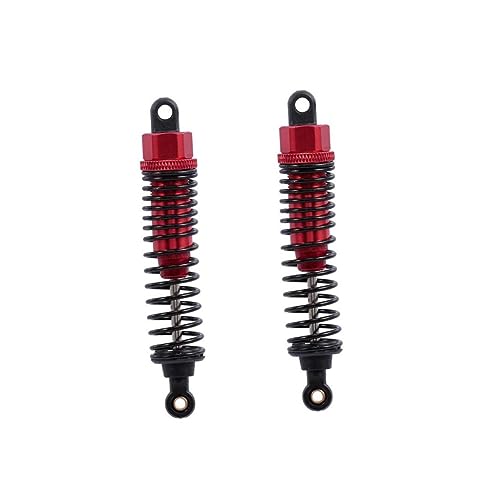 BESTonZON 2 Pcs Rm11808 108004 100mm Aluminium Legierung Rc Auto Dämpfer Absorber Rot Off-Road Crawler Fahrzeug Leistung von BESTonZON