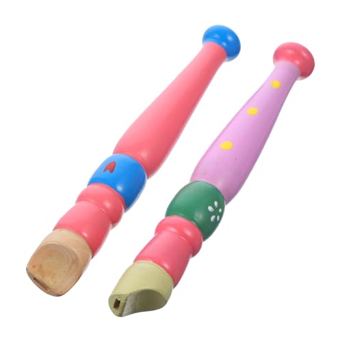 BESTonZON 2 Stück 6 Klarinette aus Holz Xylophon Rasseln musikinstrumente Musical Instruments Kinderinstrument Musikinstrument Musikinstrument- Pfeife für Kind von BESTonZON