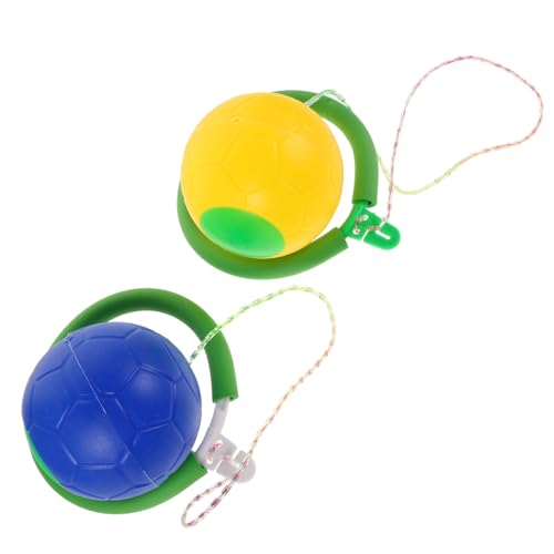 BESTonZON 2 Stück Ankle Toy mit Balance Jumping Ball und Fußring für Outdoor Fitness Einzelsprungspielzeug für Erwachsene Vielseitiges Sportgerät für Familienaktivitäten BESTonZON 2 Stück Ankle Toy mit Balance Jumping Ball und Fußring für Outdoor Fitness Einzelsprungspielzeug für Erwachsene Vielseitiges Sportgerät für Familienaktivitäten von BESTonZON