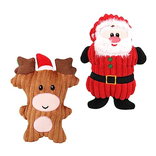 BESTonZON Entzückende Weihnachten Vocalized Spielzeug 2 Stücke Santa Puppe Ornament Warme Wohnkultur von BESTonZON