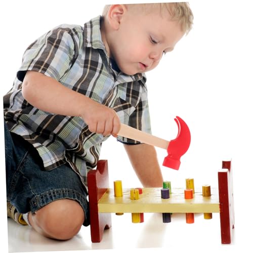 BESTonZON 2 Stück Holzhammer Realistische Nachbildung Rutschfestes DIY Lernspielzeug Ab Jahren für Jungen und Mädchen Holzwerkzeug Nachahmungsspielzeug Holzklopfspielzeug BESTonZON 2 Stück Holzhammer Realistische Nachbildung Rutschfestes DIY Lernspielzeug Ab Jahren für Jungen und Mädchen Holzwerkzeug Nachahmungsspielzeug Holzklopfspielzeug von BESTonZON