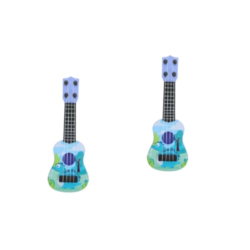 BESTonZON 2 Stück Kleinkind Ukulele Modell Musikinstrumente Für Kinder Kindermusikinstrumente Mini Gitarre Spielzeug Simulation Ukulele Kindergitarre Kinderspielzeug von BESTonZON