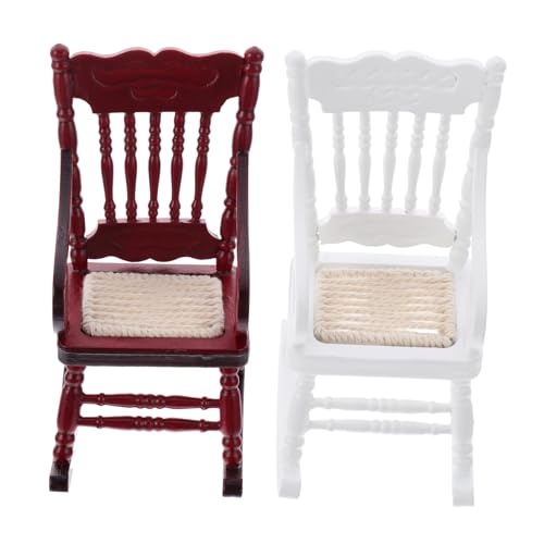 BESTonZON 2 Stück Maßstab Holz Robust Für Puppenhaus Möbel Dekoration Miniatur Stuhl Figuren Zubehör BESTonZON 2 Stück Maßstab Holz Robust Für Puppenhaus Möbel Dekoration Miniatur Stuhl Figuren Zubehör von BESTonZON