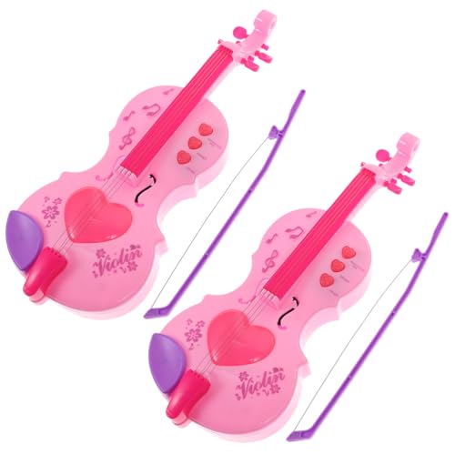 BESTonZON 2 Stück Mini-Spielzeug für die Früherziehung für Kinder, Simulation, Geige, Pfeife, Musikinstrument, Beleuchtung für Kinder, Mädchen, Spielzeug BESTonZON 2 Stück Mini-Spielzeug für die Früherziehung für Kinder, Simulation, Geige, Pfeife, Musikinstrument, Beleuchtung für Kinder, Mädchen, Spielzeug von BESTonZON