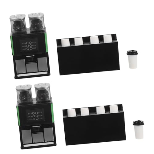 BESTonZON 2 Stück Miniatur Kaffeemaschine Detailgetreues Puppenhaus Zubehör Langlebiges Material Platzsparendes Design Realistische Miniatur Kaffeemaschine für Rollenspiele BESTonZON 2 Stück Miniatur Kaffeemaschine Detailgetreues Puppenhaus Zubehör Langlebiges Material Platzsparendes Design Realistische Miniatur Kaffeemaschine für Rollenspiele von BESTonZON