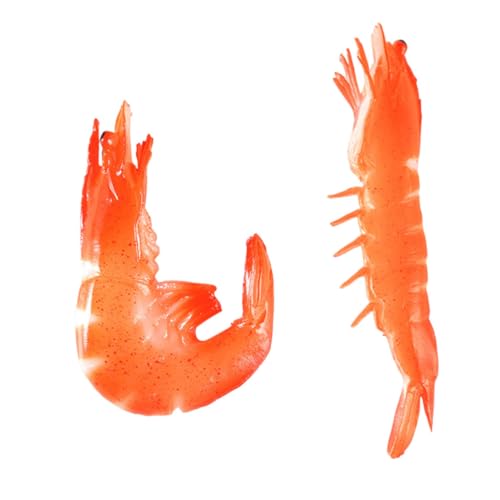 BESTonZON 2 Stück Realistische PVC Garnelen Modelle Kognitives Lernspielzeug und Dekorative Essensrequisiten Lebensechte Nachbildung für Fotografie Kinderbiologie Restaurant und BESTonZON 2 Stück Realistische PVC Garnelen Modelle Kognitives Lernspielzeug und Dekorative Essensrequisiten Lebensechte Nachbildung für Fotografie Kinderbiologie Restaurant und von BESTonZON