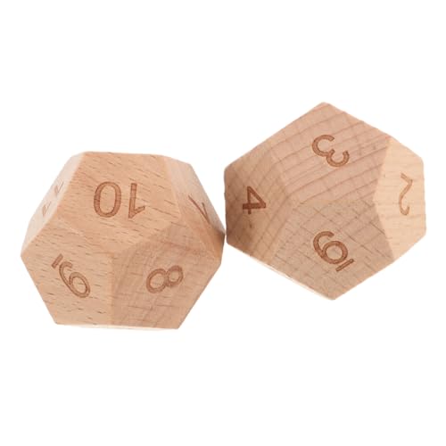 BESTonZON 2 Stück Seitige Holz würfel für Vielseitige Lernwürfel aus Kindgerechtem Holz Fördern Frühkindliche Mathematikfähigkeiten Kognitive Entwicklung und Logisches Denken Beim BESTonZON 2 Stück Seitige Holz würfel für Vielseitige Lernwürfel aus Kindgerechtem Holz Fördern Frühkindliche Mathematikfähigkeiten Kognitive Entwicklung und Logisches Denken Beim von BESTonZON