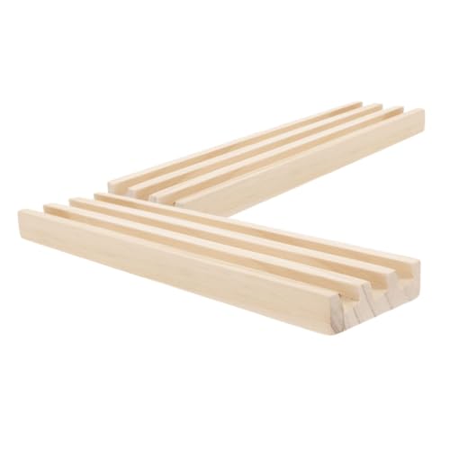 BESTonZON 2 Stück Teiliges Holz Domino Racks mit Reihen Stabiler Dominohalter aus Langlebigem Holz Rutschfestes Tablett für Domino Spiel Mahjong Organizer Tragbarer Spielstandhalter für BESTonZON 2 Stück Teiliges Holz Domino Racks mit Reihen Stabiler Dominohalter aus Langlebigem Holz Rutschfestes Tablett für Domino Spiel Mahjong Organizer Tragbarer Spielstandhalter für von BESTonZON